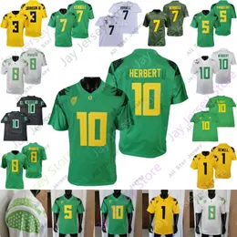 Футбольные майки Oregon Ducks Football Jersey Колледж NCAA Маркус Мариота Джастин Герберт Бо Никс Терренс Фергюсон Мар'Кейз Ирвинг Уиттингтон Франклин Хилл