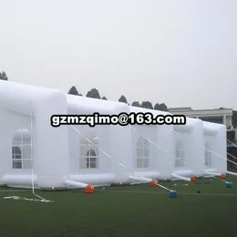 Палатки и укрытия MZQM Leadlight Надувная вечеринка гигантская свадьба на открытом воздухе белый шатер