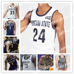 대학 농구는 맞춤형 NCAA Montana State Basketball Jersey College Xavier Bishop Jubrile Belo Amin Adamu Sam Lecholat Patrick McMahon Abdul Mohamed Raeq