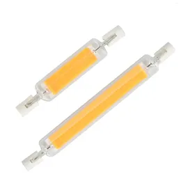 118 mm 78 mm Dimmable Cob Lampa Bulbja Szklana Rurka 15 W 30W 40W 50W Wymień światło halogenowe AC 110V 220V 230V R7S