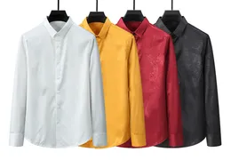 Erkekler Tişörtler Tasarımcı Erkekler Resmi İş Gömlekleri Moda Sıradan Gömlek Uzun Kollu M-3XL07