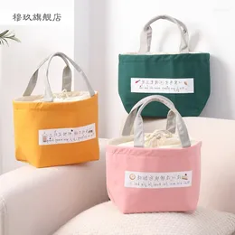 Caixas de armazenamento Japanes de embalagem lancheira bolsa de bolsa isolada bento trabalhador de escritório estudante moda alumínio folha de alumínio