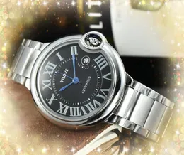 Beliebte römische Air Ball-Zifferblatt-Herrenuhren, 43 mm, automatisches mechanisches Uhrwerk, feiner Edelstahlgürtel, modische Business-Armbanduhr, Montre De Luxe, Geschenke für Männer