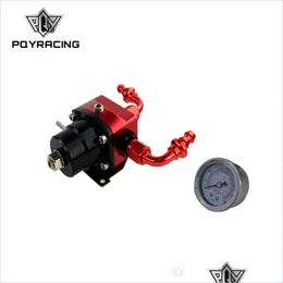 Kraftstoffdruckregler PQY - FPR AN6 Anpassung DIY Schwarz Red EFI Kraftstoffdruck Regator mit 2 -pcs