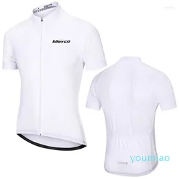 Racing Jackets Pro Team Cycling Jersey Summer Mtb Downhill Bike Shirt Snabbtork f￶r cykelkl￤der Vit man kl￤der Koszulka Rowerowa