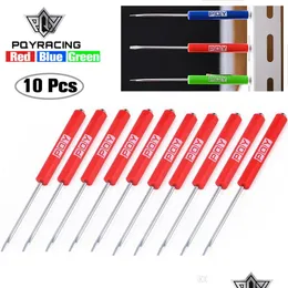 Automotive Repair Kits 10Pcs Mini Tops And Pocket Clips Screwdriver Strong Magnetic Slotted Gj001-Qy Drop Delivery 2022 Mobiles Motor Dhsjt