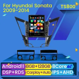 Araba DVD Radyo Multimedya Video Oyuncu Hyundai Sonata için Carplay 6 YF 2009-2014 Navigasyon Bt Android 11 No 2din 2 DIN DVD