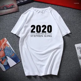 Men 's T Shirts 2022 Stephen King Novelty T-Shirt Unisx Unisex Adult Shirt 여름 캐주얼 짧은 슬리브 O- 넥 코튼 Tshirt 남자 탑