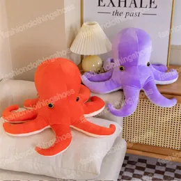 30-40cm Kawaii Simula￧￣o Octopus Plush Toy Doll Decora￧￣o criativa
