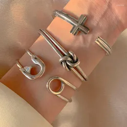 Bangle Todorova Vintage Silver Color Pin Pin Cross Cross Bracelet нейтральный браслет ретро -оригинальный изысканный изысканный подарок ручной работы