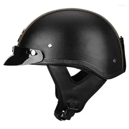 Motorcycle Helmets DOT Half Face Helmet Moto Scooter Vintage Open Motorbike Crash Casco MAN Women