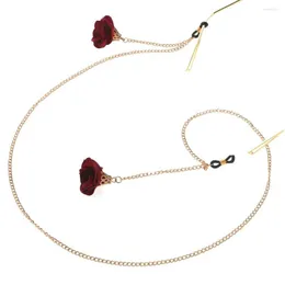 Chains JGL0050 2022 Latest Design Metal Flower Drop Glasses Chain Lanyards Scarlet Europe Charm Women Fashion Jewelry