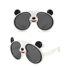 لطيف كرتون الباندا شكل نظارة شمسية استقطاب اتجاهات نظارات الوجه ديكور ديكور الأطفال يوم هدية