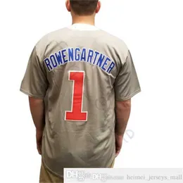Henry Rowengartner 1 Baseball Jersey Rookie Of The Year Costume Movie Uniforme Mens Stitched Jerseys Shirts Size S-XXXL Fast Shipping