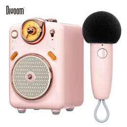 Portable Speakers Divoom Fairy-OK Bluetooth Speaker with Microphone Karaoke Function Voice Change FM Radio TF Card 221022