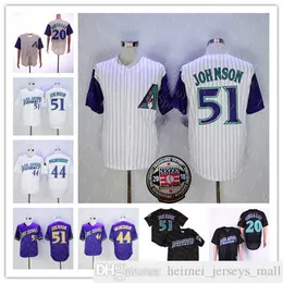 Hall of Fame Randy Johnson Matt Williams Luis Gonzalez Goldschmidt Goldschmidt Retro Jersey Kremy Purple Purple Purple Black Alternate