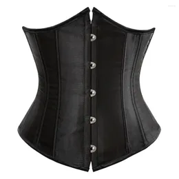 Bustiers Corsetsゴシックアンダーバストコルセットとウエストチンチャートップワークアウト形状ボディベルトプラスサイズランジェリーS-6XL