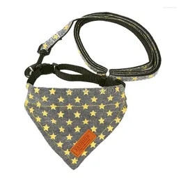Dog Collars 240 Sets/lot Pets Dog/Cat Collar Small Medium Dogs Necklace Bandana Pet Cats Leashes Set