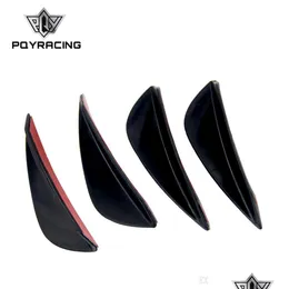Other Exterior Accessories New 4Pcs Fit Front Bumper Lip Splitter Fins Body Spoiler Canards Valence Chin Pqy-Sfb01-4 Drop Delivery 20 Dhzui