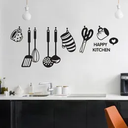 Wall Stickers Adesivi Murali Cucina Design Divertente Utensili Da Decorazioni Per La Casa Ristorante Frigorifero In Vini