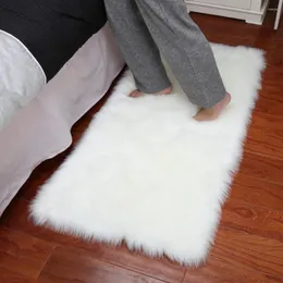 Carpets Brand Professional Design Soft Rug Chair Cover Artificial Sheepskin Wool Warm Hairy Carpet Seat Mats Drop