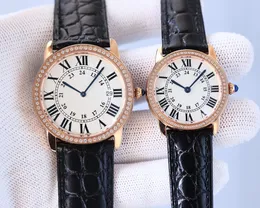 Ronde Designer Lovers Watches 36 mm 29 mm Sapphire Mirror Quartz Woman Watch Lady Counter Official Replica WrisensWatch Prezent 406a