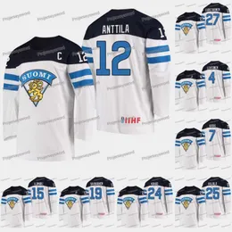 Hockey Finnland Marko Anttila 2019 IIHF Weltmeisterschaft Trikot Mikko Lehtonen Oliwer Kaski Arttu Ilomaki Kaapo Kakko Toni Rajala Eetu Luostarinen