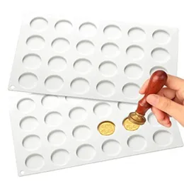 Factory Baking Moulds Silicone Mat Pad for Wax Seal Stamp Sealing with Removable Sticky Dots for DIY Craft Adhesive RRA188