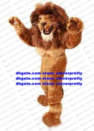 Brown Male Lion Mascot Costume Adult Cartoon Character Outfit Suit Prevalent Prevailing Family Spiritual Activities zx1003