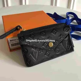 2022 Portafoglio designer Women Mini Organizzatore Zippy Bag di credito Titolo della carta Casta per borse Borsa borse per le borse portachiavi Clutch