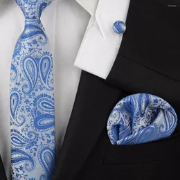 Yay bağları Erkekler Yetişkin Mavi Boyun Kravat Seti Kollinler Cep Kare Düğün İş Kırmızı Kravat Siyah Mendiller