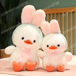 35-65cm karikatür tavşan kulakları ördek peluş oyuncak doldurulmuş hayvanlar bebekler için yumuşak yastık kızlar doğum günü hediyesi