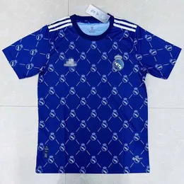 Футбольные майки домашняя одежда тайская версия Реал Мадрид Джерси с коротким рукавом предварительно матч рубашка бензема азар команда