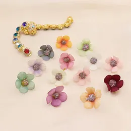 Dekorativa blommor 50/100st Multicolor Daisy Flower Head Mini Silk Artificial For Wedding Engagement Party Home Decor Diy Garland Headdress
