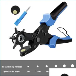 Pliers Punch Pliers Set For Belts Watch Bands Straps Portable Heavy Leather Hole Plier Home Leathercraft Tool Y200321 Drop Delivery Dhkvo