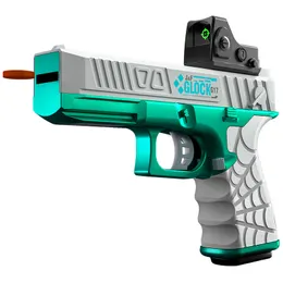 Neues elektrisches Glock-EVA-Kartenwerfer-Spielzeugpistolen-Pistole-Schießmodell mit Kugel für Erwachsene, Kinder, Jungen, CS-Kämpfe