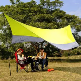 Tendas e abrigos Hillman Outdoor Big Canopy Toldão à prova d'água Protetor solar Sol de prata Anti-Uv Beach Pergunta Sun Shelter
