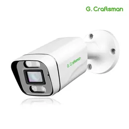 Câmeras de câmeras xmeye 5mp Segurança Poe IP Câmera Detecção Humana H.265 Sistema de vigilância de vídeo ao ar livre AI Sistema de câmera GCraftsman 221025