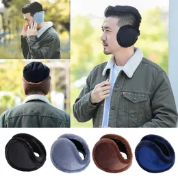 Berets WENYUJH Unisex Cold Protection Neck Guard Earmuffs Solid Color PracticalKeep Warm Plush Women Ear Mask Winter Accessories