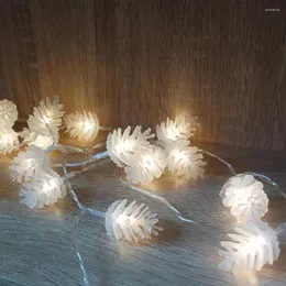 문자열 사랑스러운 Pinecone Led Light String By Battery Festival Holiday Lighting Decorative 크리스마스 파티 화환 장식