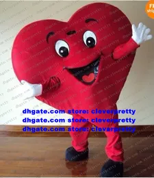 Costume della mascotte del cuore rosso Mascotte San Valentino Personaggio dei cartoni animati per adulti Vestito completo Festa culturale Marketplstar Marketplgenius No.1211