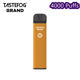 QK Tastefog Pods 4000 Puff Orsosable Vape 12 мл Гранд -перезаряжаемая 650 мАч 2%.