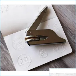 Other Home Garden Customized Library Book Invitation Embosser Stamp Embossing Notary Seal For Personalized Motto M Otuz8