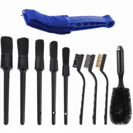 Bilsvamp 10st Premium Wheel Tire Brush Automobile Wash Detaljuppsättning