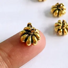 Charms 15pcs 11x10mm 3D Pingentes de abóbora Jóias de tons de ouro Antigo Colar de pulseira Diy Colar artesanal artesanal