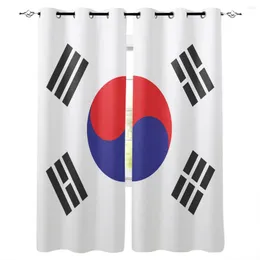 Curtain South Korea Flag Window Treatments Curtains Valance Room Large Lights Outdoor Floral Fabric
