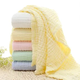 Blankets Swaddling 6 Layers Gauze bath towel Baby Receiving Pure cotton bubble muslin Infant Kids Swaddle Sleeping Bedding 221024