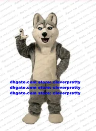 Серый собака хаски талисман талисмана для взрослых мультипликационные костюмы костюма для фотосессии Willmigerl Plying для найма CX030