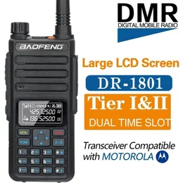 Walkie Talkie Baofeng DR-1801 Tier 12 Dual Time Slot Long Range DM-1801 Banda atualizada 136-174 400-520 MHz DMR Digital Radio 221025