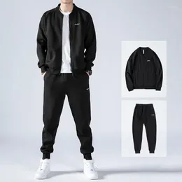 Erkek Trailsits Fashion Running Sets Sport Suit Sportswear Sweatshirt Sweatpants Mens Giyim